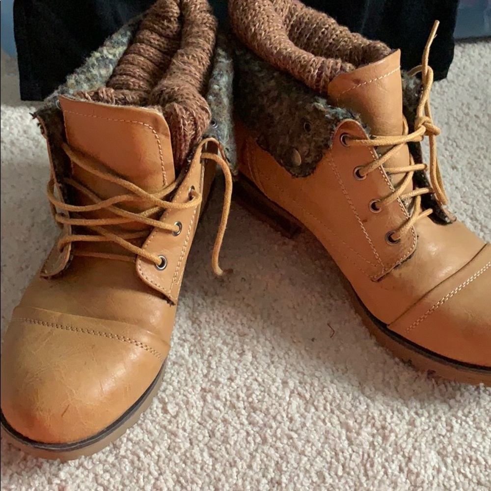 3/$15 Cognac boots